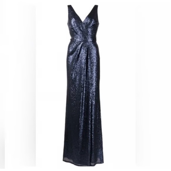 Marchesa Notte Dresses & Skirts - MARCHESA NOTTE**Elegant Navy Sequin Evening Gown***US 6 $385 NWT